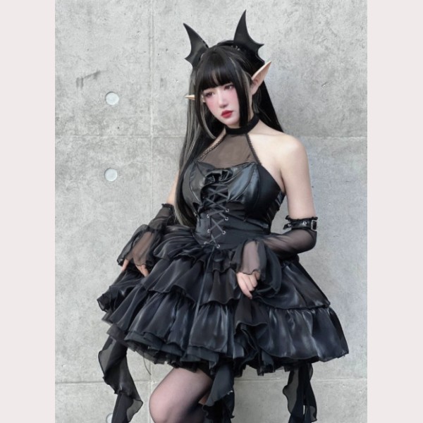 Succubus Gothic Lolita Dress JSK By Diamond Honey (DH350)